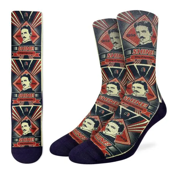 Good Luck Sock Mens Nikola Tesla