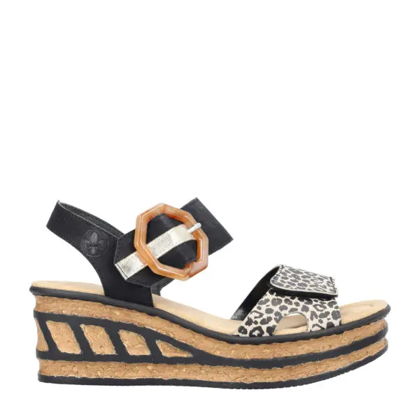 Rieker 68176 Warendorf Wedge Sandal
