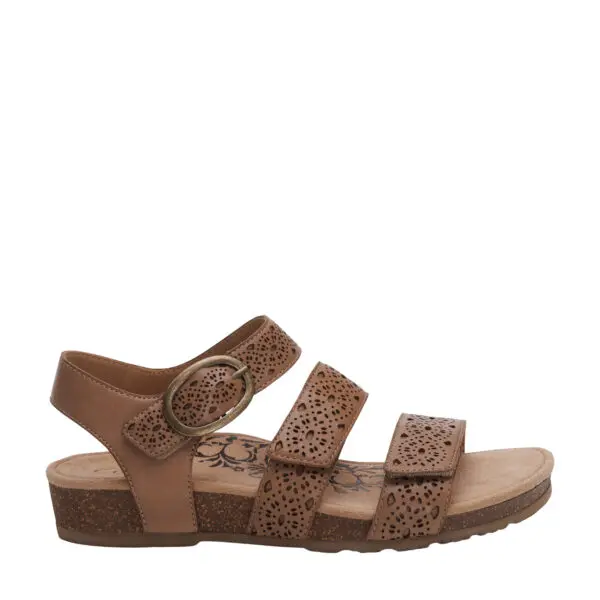 Aetrex Lilly Cutout 3 Strap Sandal