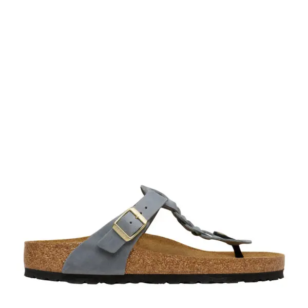 Birkenstock Gizeh Braid Bas Gray Oil Ltr R