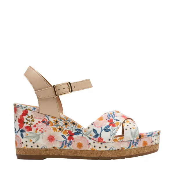 Clarks Wo Chicly Floral Wedge