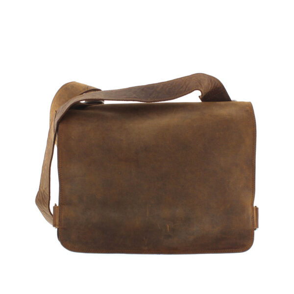 Adrian Klis Leather Messenger Bag