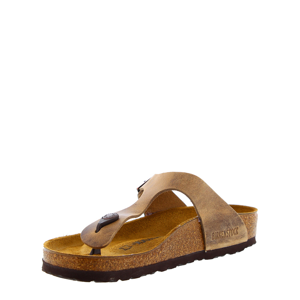 birkenstock gizeh tobacco leather