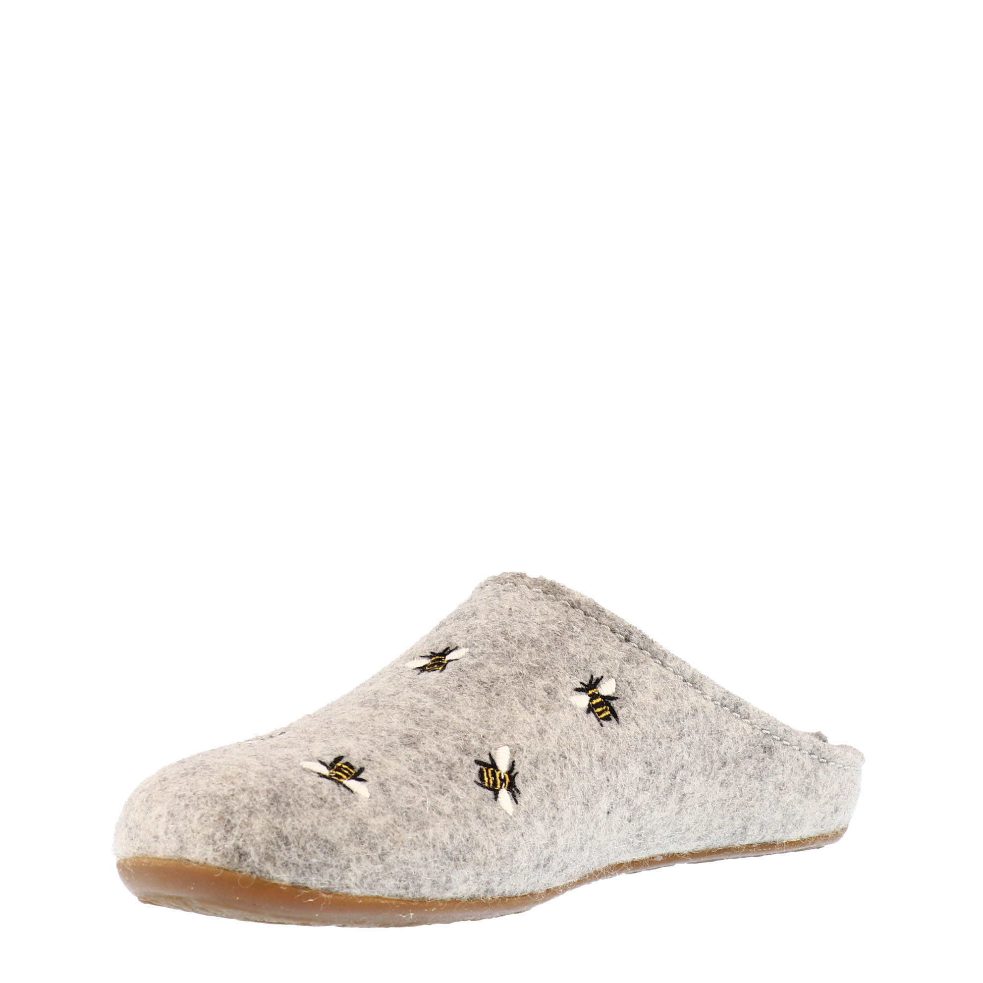 Haflinger Api Bee Pattern Slippers - Kunitz Shoes