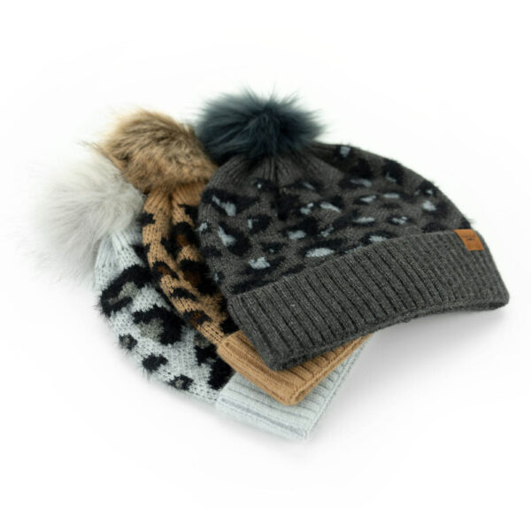 Britts Knits Snow Leopard Hat