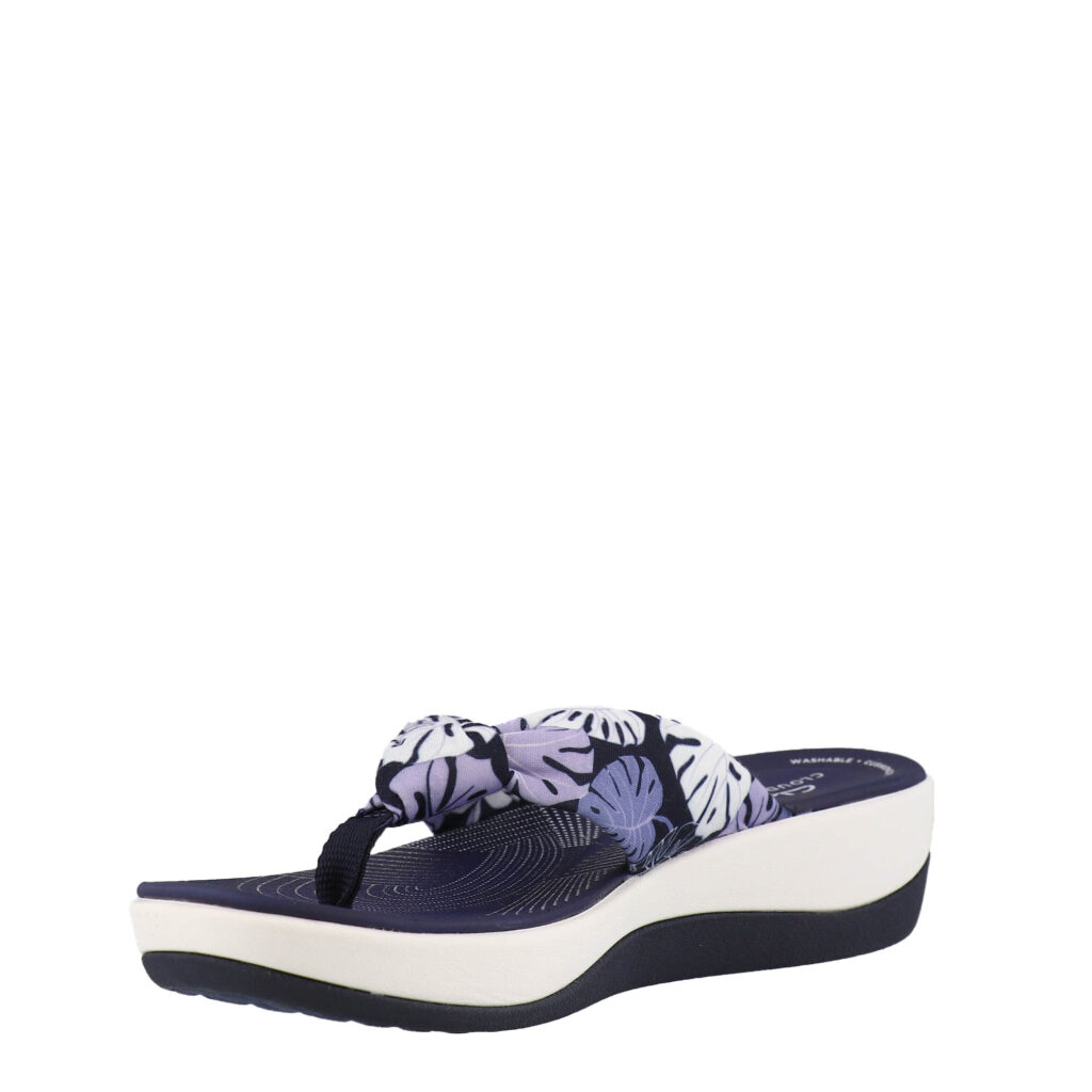 Clarks Arla Glison Flip Blue Floral Syn Kunitz Shoes Clarks Arla Glison Flip Blue Floral Syn Kunitz Shoes