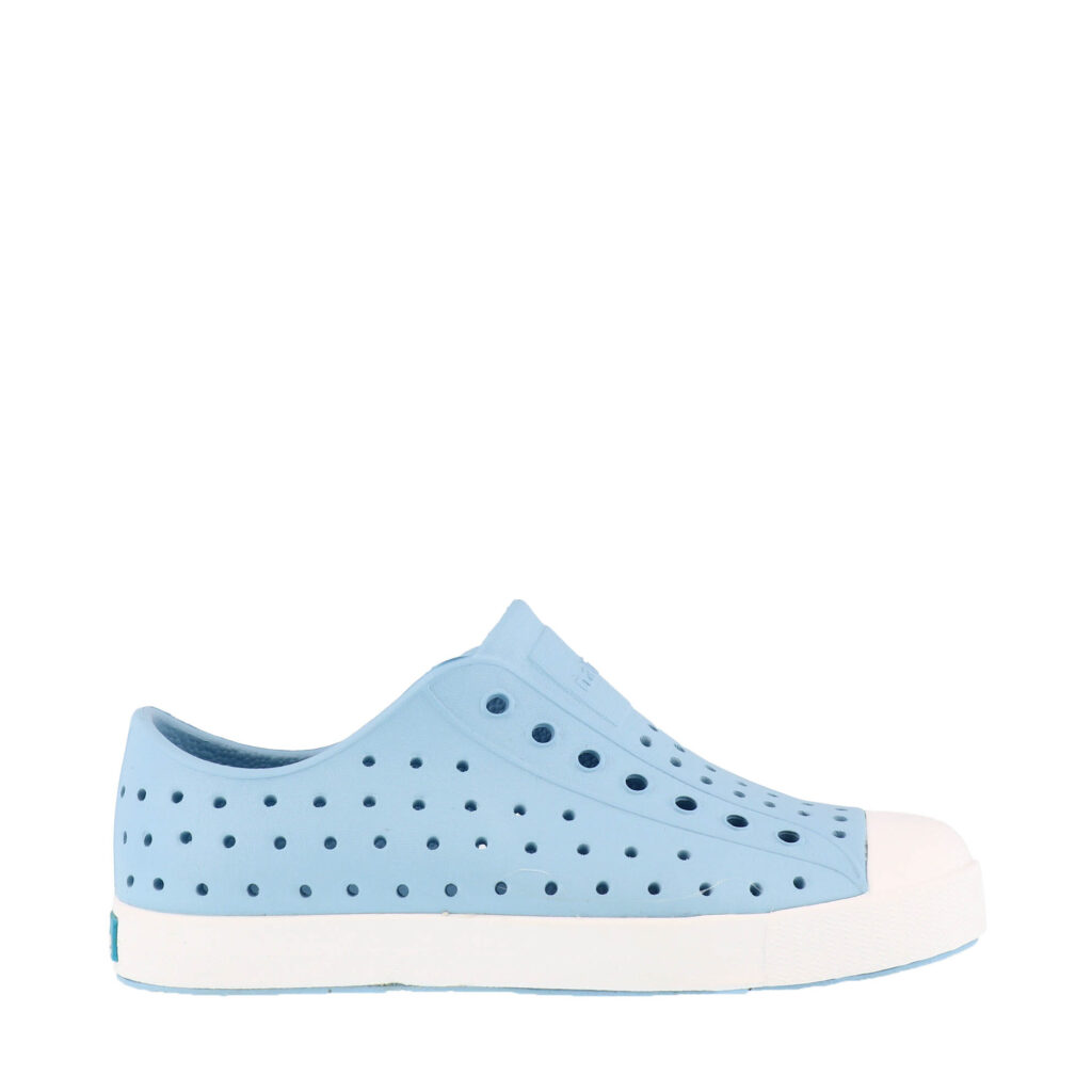 Native Jefferson Child Sky Blue / Shell - Kunitz Shoes