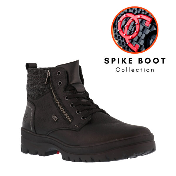 Rieker Mens F5401 Spike Short Lace Boot