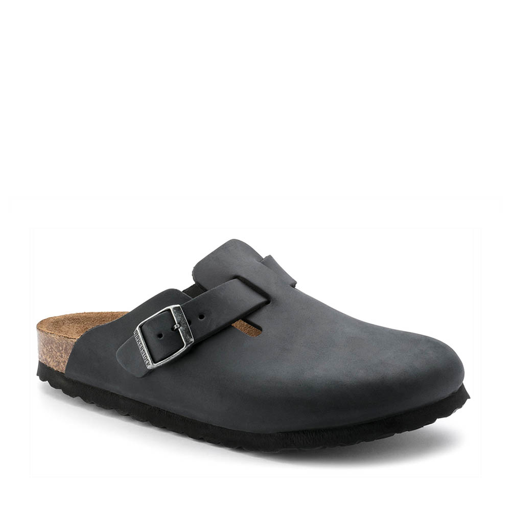 Birkenstock Boston Oiled Leather Black - Kunitz Shoes