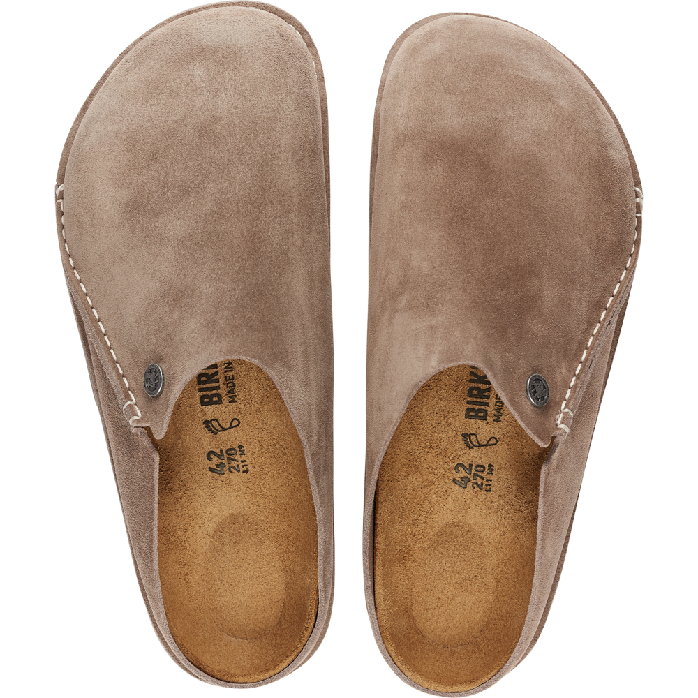 Birkenstock Zermatt 365 Gray Taupe Suede - Kunitz Shoes