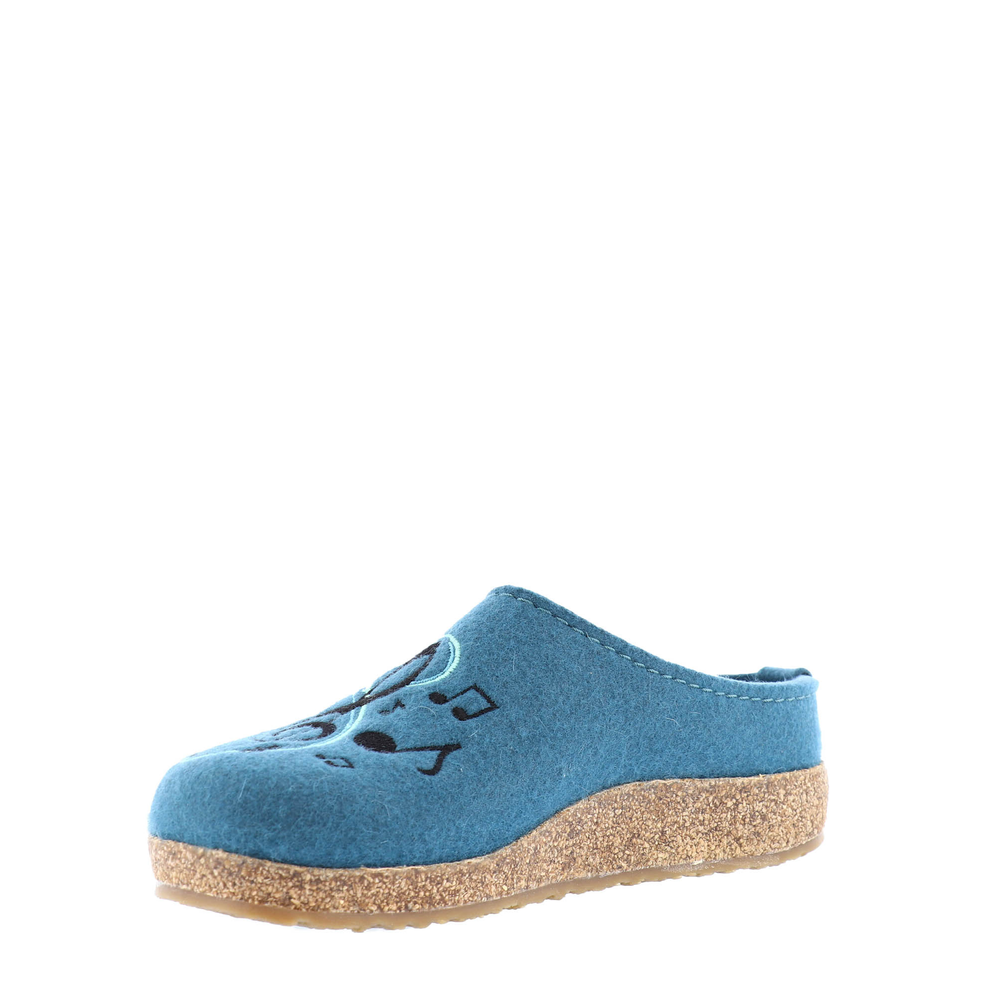 Haflinger Melodie Cork Footbed Slipper Kunitz Shoes