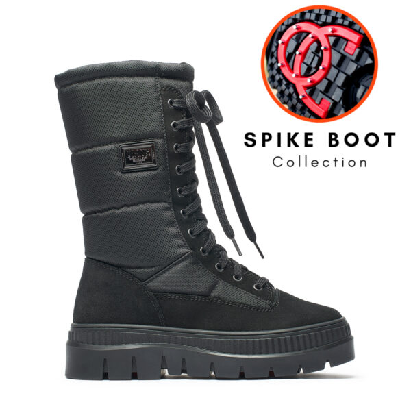 Alicia Mid Lace/zip Spike Boot