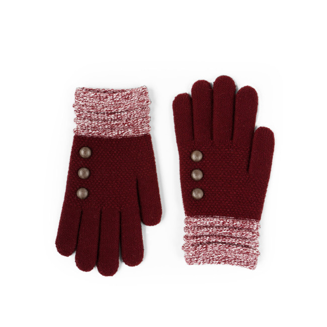 ニット/セーター theVrigins glove harf knit Axel Fingerless Gloves - Fair Isle Knit with Suede Patch – Lost