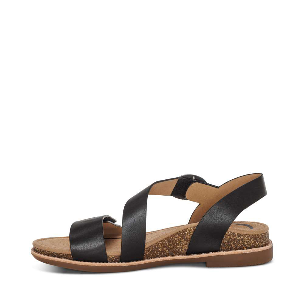 Aetrex Tamara Asym Strap Sandal - Kunitz Shoes Aetrex Tamara Asym Strap Sandal - Kunitz Shoes