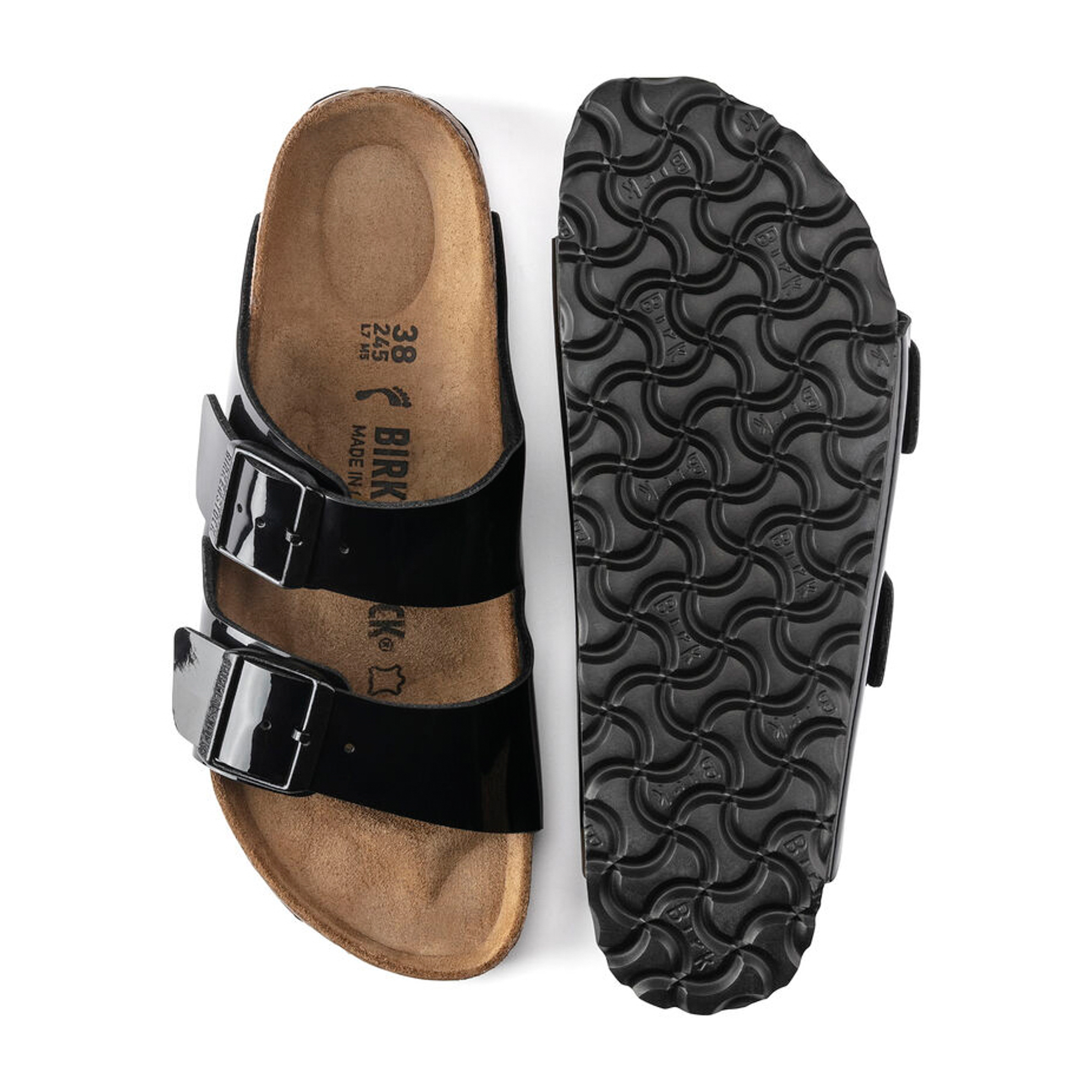 Birkenstock Arizona Black Patent Bf N - Kunitz Shoes