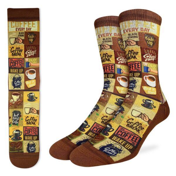 Good Luck Sock Mens Coffee Time Socks