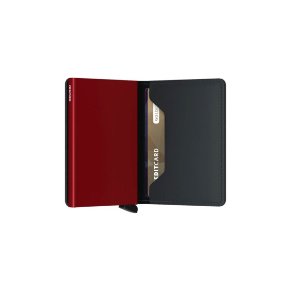 Secrid_Slimwallet_Matte_BlackRed_Semi_Open_SQUAREEDIT