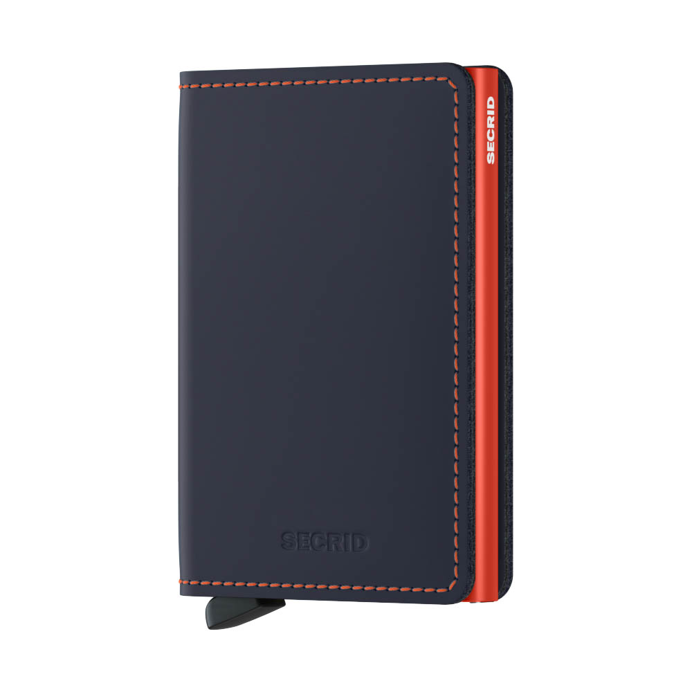 Secrid_Slimwallet_Matte_Night_Blue__Orange_Front_SQUAREEDIT