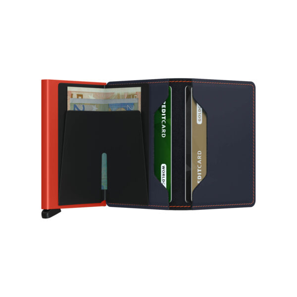 Secrid_Slimwallet_Matte_Night_Blue__Orange_Open_SQUAREEDIT