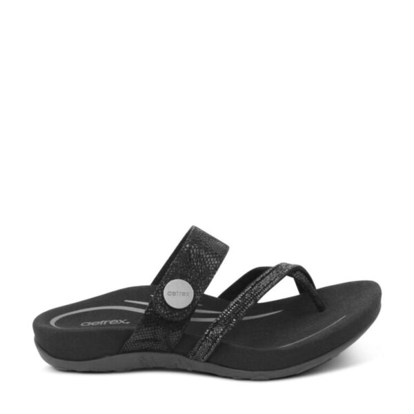 Aetrex Izzy Sparkle Thong Sandal