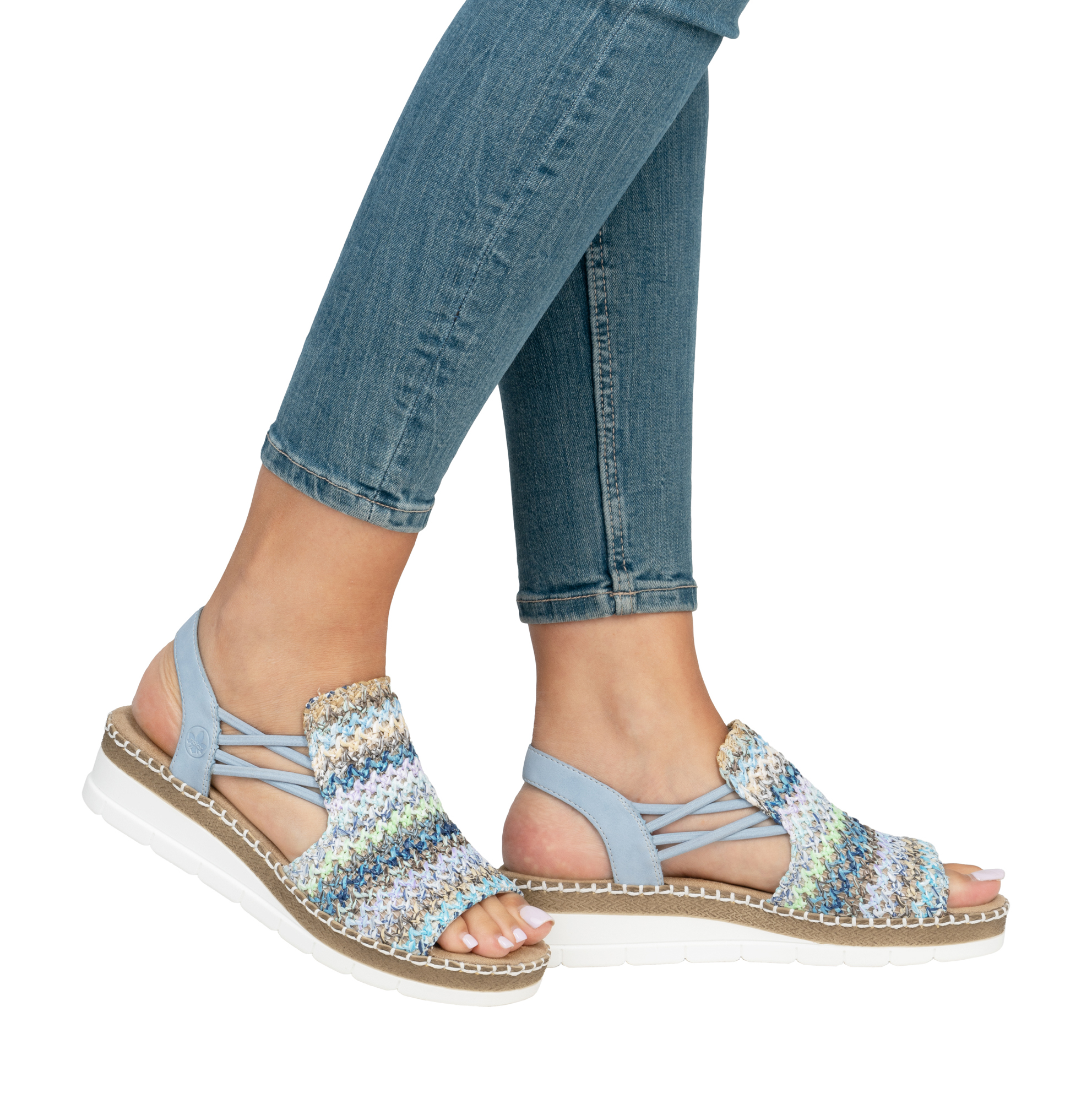 Rieker V1241 Weave Sandal - Kunitz Shoes