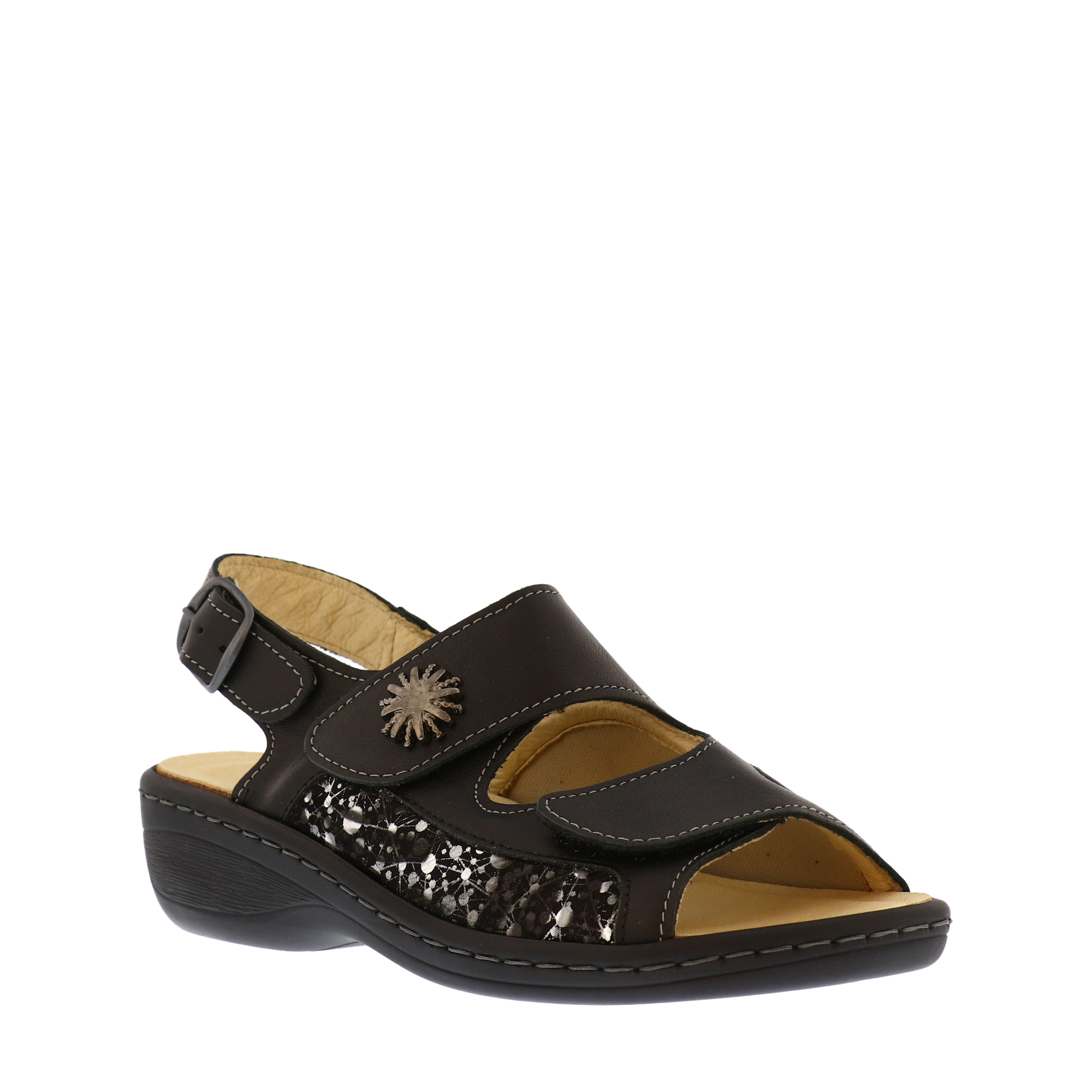 【Linh kaki】 Volks Walkers Dikili 3 Strap Sandal - Kunitz Shoes