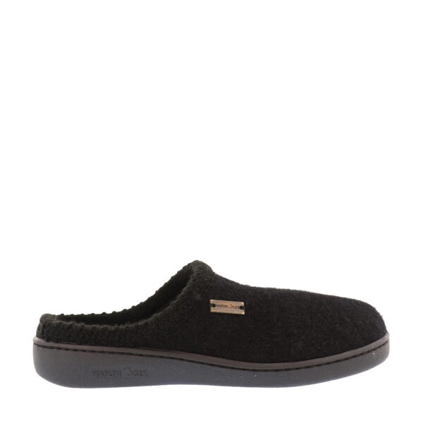 Haflinger At Black Rubber Sole Slippers