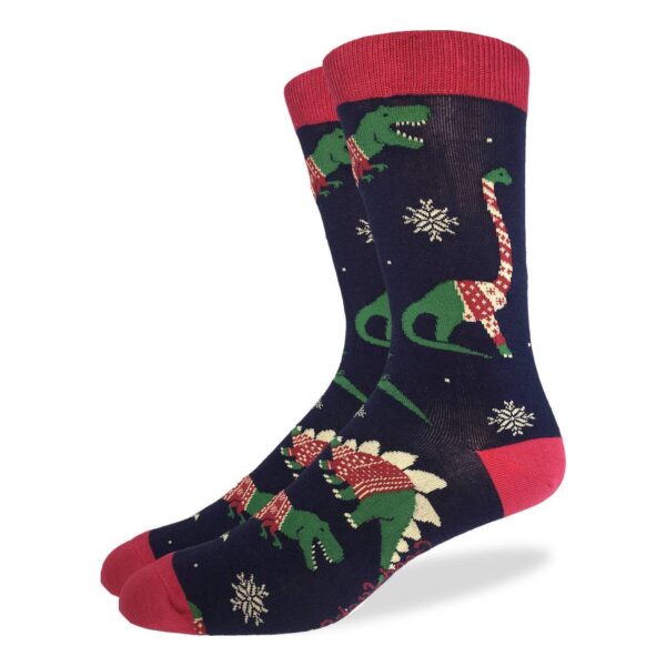 Good Luck Sock Mens Xmas Dinos