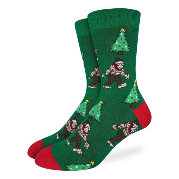 Good Luck Sock Mens Xmas Bigfoot