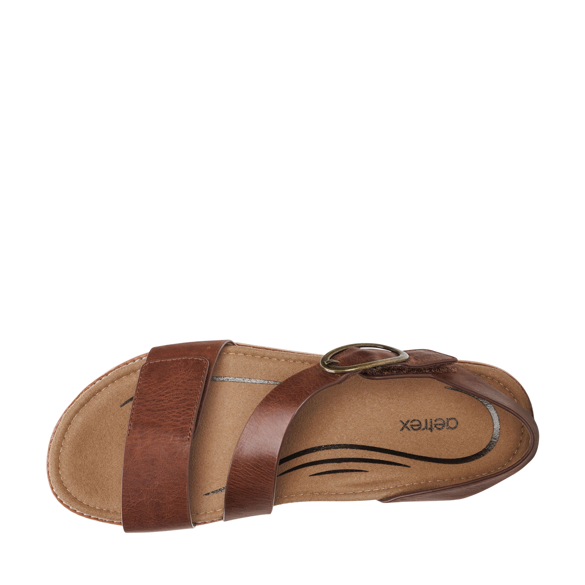 Aetrex Tamara Asym Strap Sandal - Kunitz Shoes