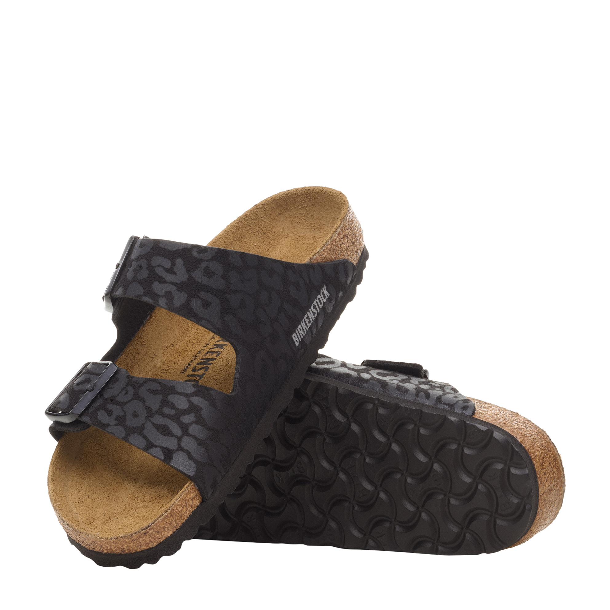 Birkenstock Arizona Leo Blk Silky Birki R - Kunitz Shoes