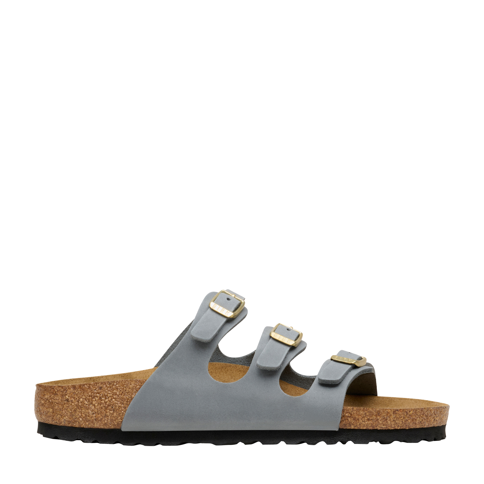 Birkenstock Florida Basalt Gray Oil Ltr R - Kunitz Shoes