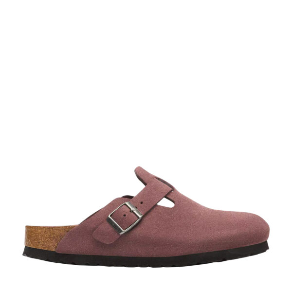 Birkenstock Boston Soft Taupe Suede R - Kunitz Shoes